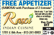 Special Coupon Offer for Rasoi Indian Cuisine